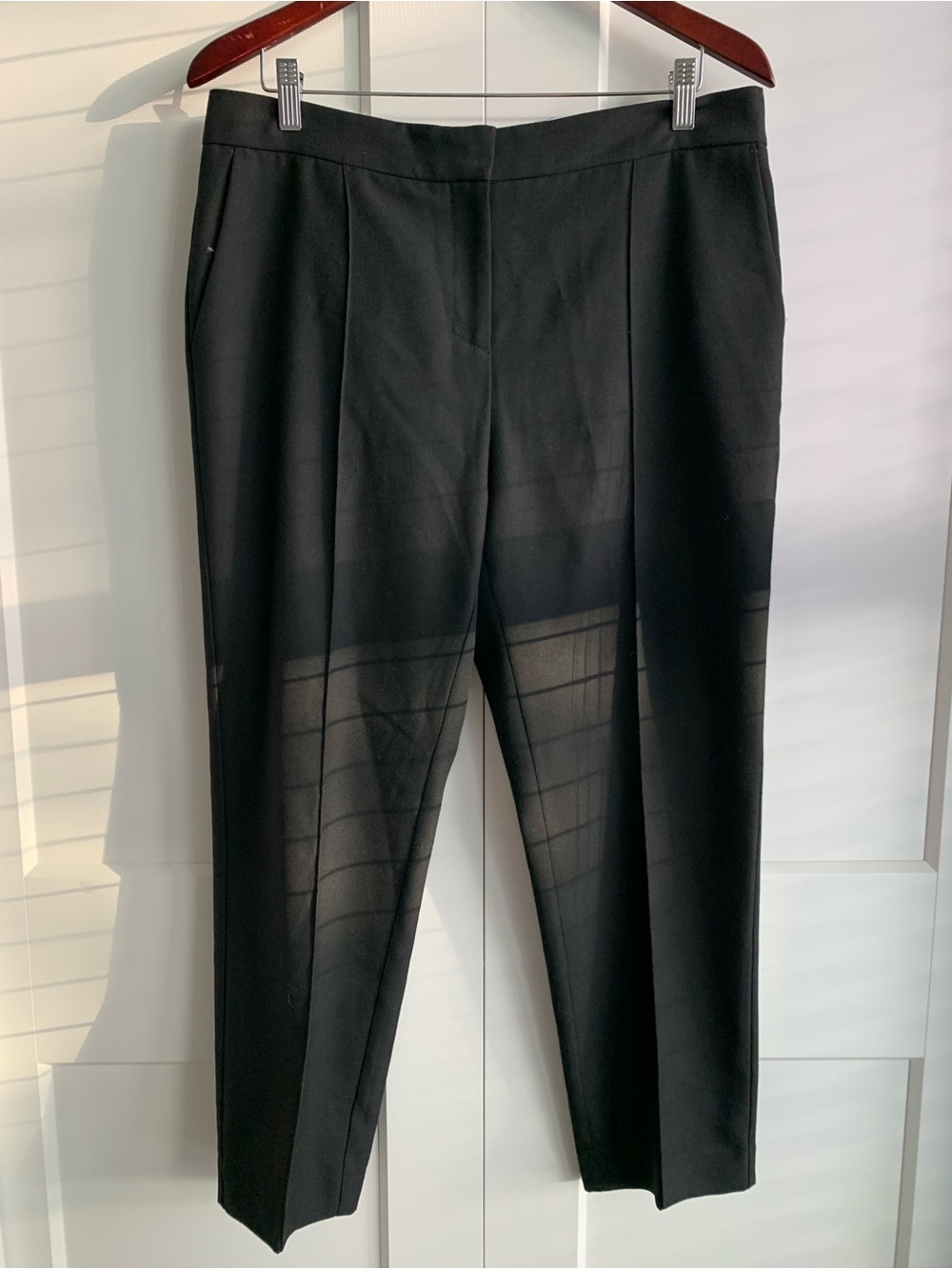 Maje Black High-Waist Trousers